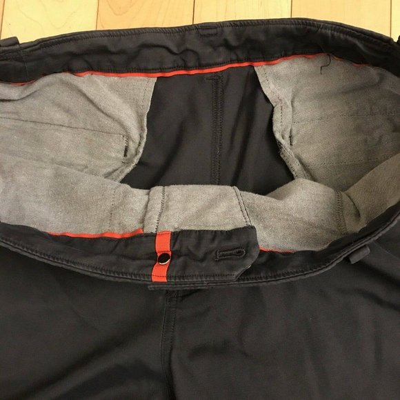 Lululemon Men Chino Pants Sz 36/ 34 Dark Grey Stretch Chino 5 Pockets - Picture 4 of 8